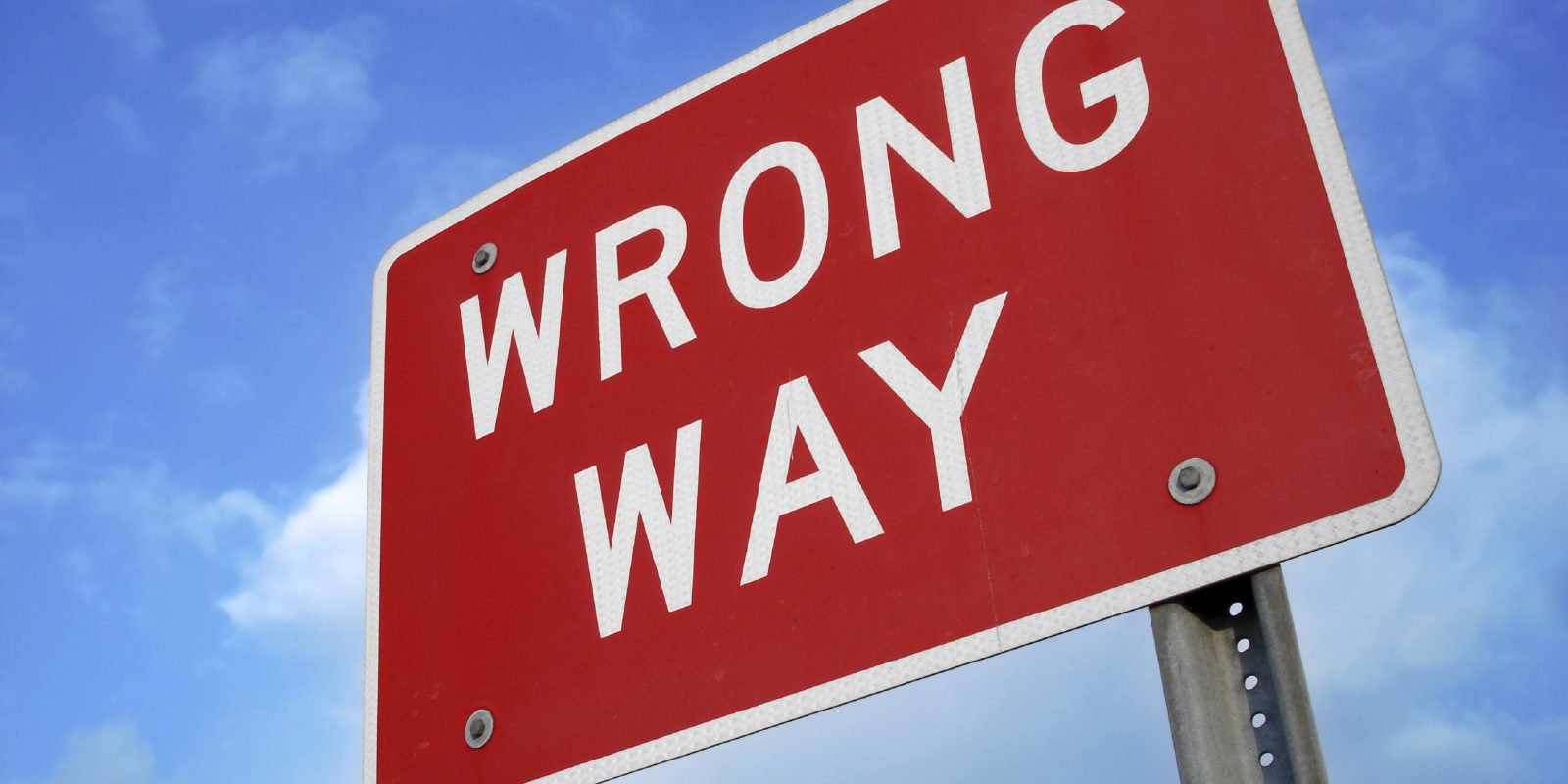 Wrong-Way-sign