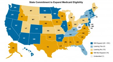To Date, 13 States Plan to Expand Medicaid Eligibility, 6 Will N