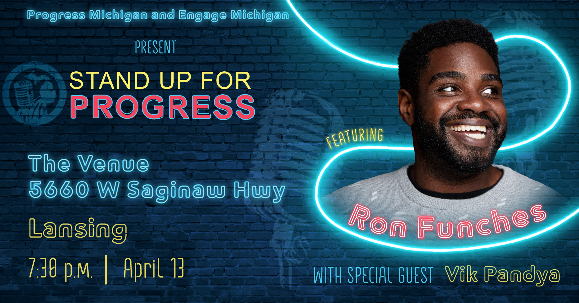 Tickets for Stand Up For Progress 2024 are on sale now. Show is on April 13 at 7:30pm