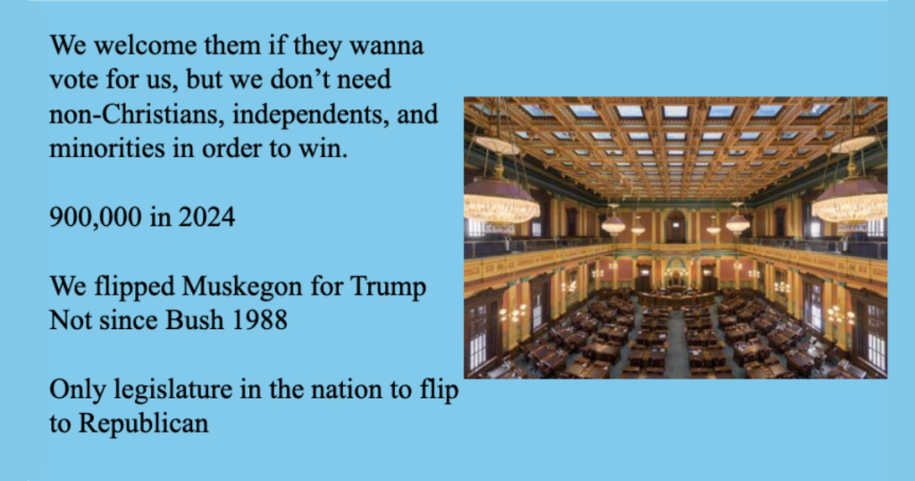Michigan Republicans have been caught in hot water again. During a Berrien County Republican Party delegate training on April 11, Lance Griffin from the organization 10x Votes gave a presentation.